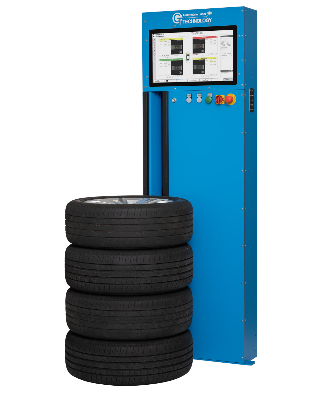 Stacked-Tire-Profiler-STP-Reifenscanner-3D-Profiltiefe-web Ein Stacked Tire Profiler zur Profiltiefenmessung von Reifen- und Räderstapeln